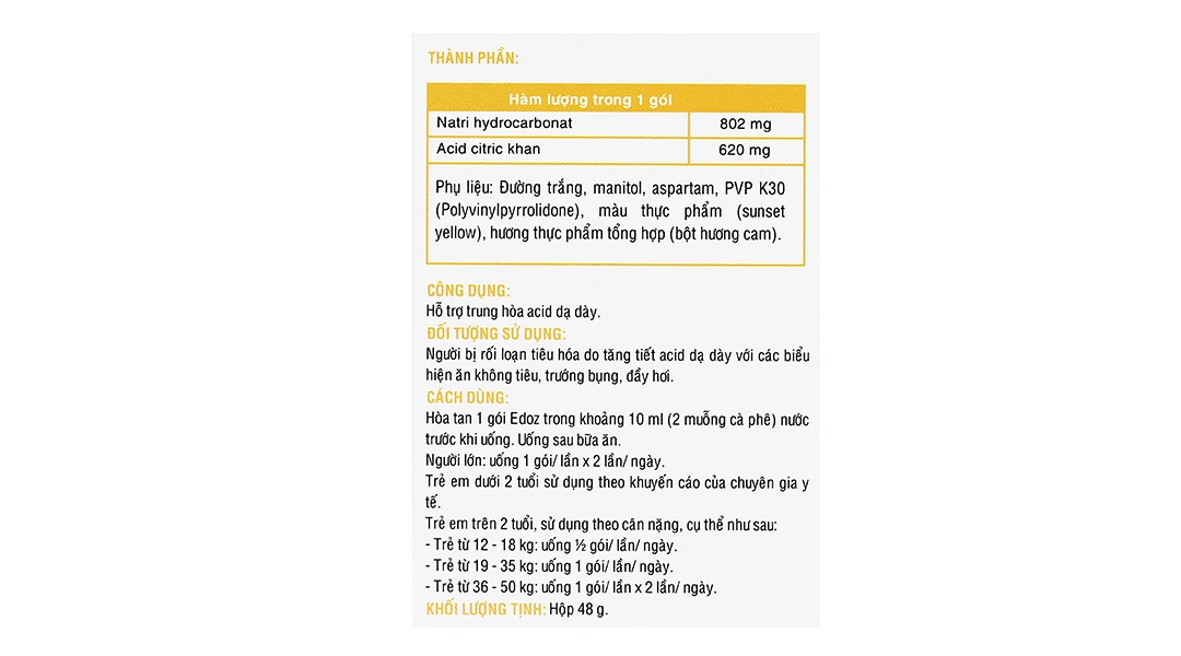 Edoz hộp 24 gói x 2g - 4