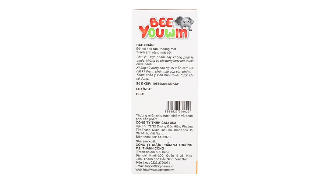Ăn Ngon Beeyouwin Cali Usa hộp 20 ống x 10ml - 2