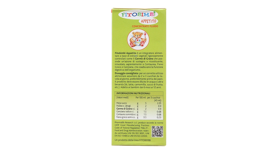 Fitobimbi Appetito hỗ trợ tăng cường tiêu hóa chai 200ml - 1