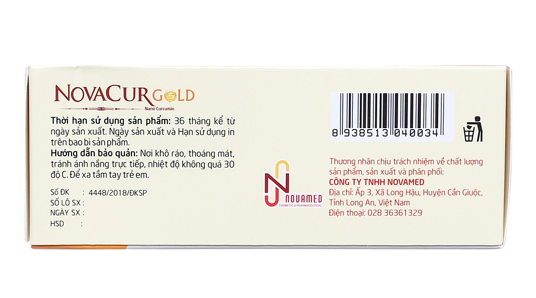 Novacur Gold hỗ trợ giảm viêm loét dạ dày hộp 30 viên - 3