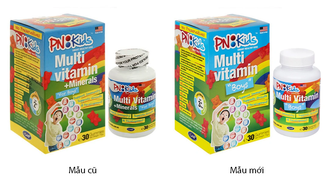 Pn Kids Multivitamin For Boy hộp 60 viên - 