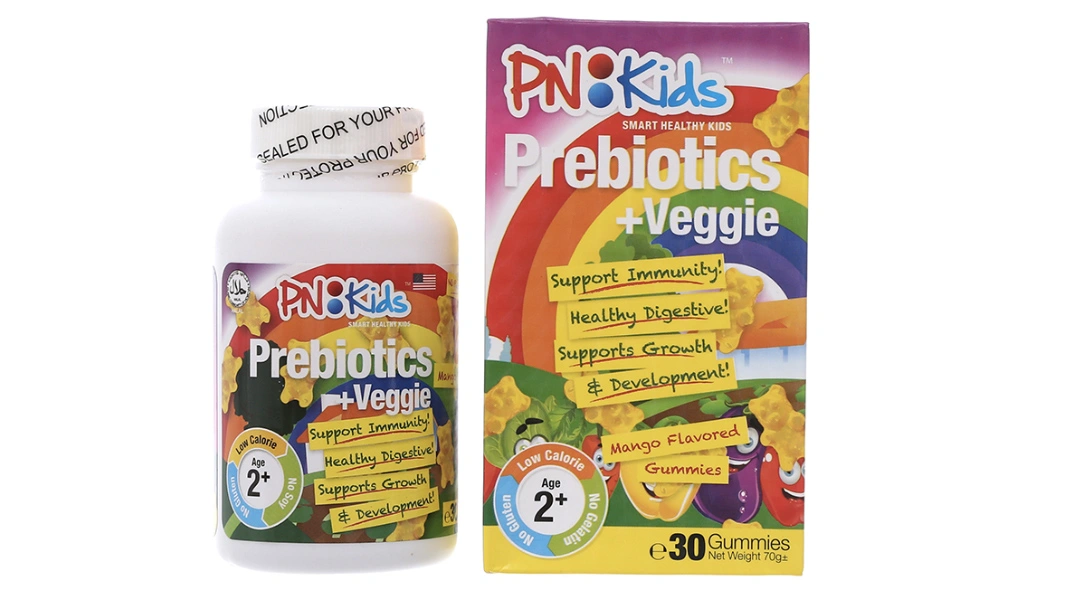 PN Kids Prebiotics & Veggie lọ 30 viên - 1