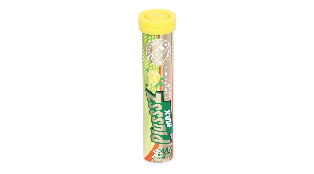 Plusssz Max Vitamin C Chanh Gold + Zinc tuýp 20 viên - 
