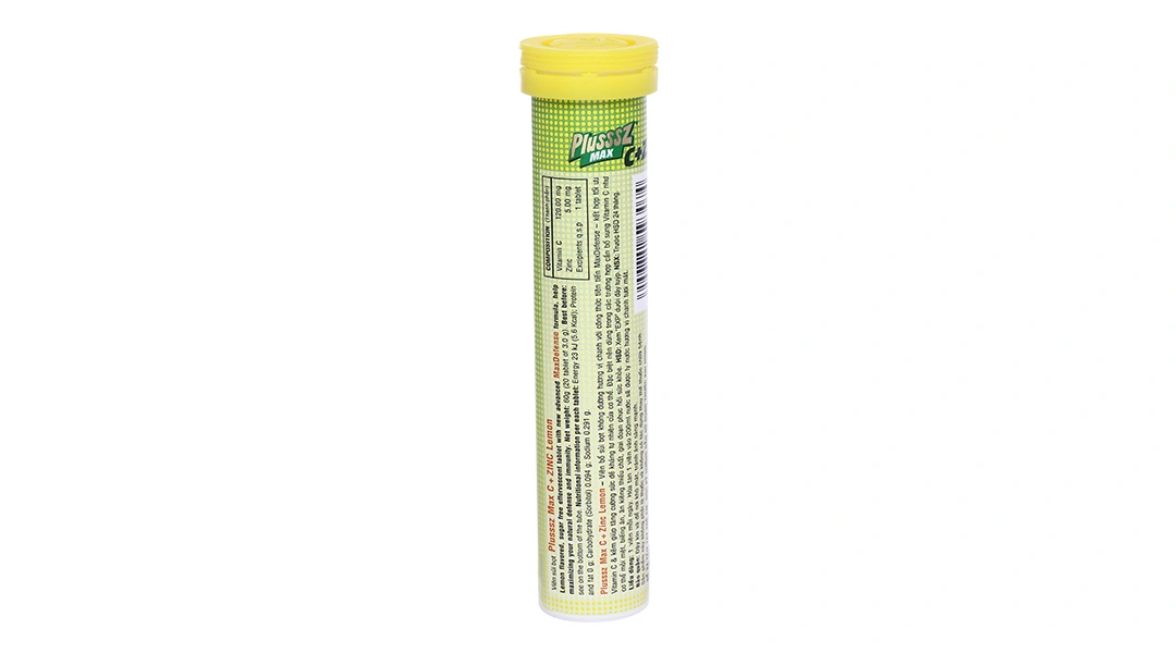 Plusssz Max Vitamin C Chanh Gold + Zinc tuýp 20 viên - 2
