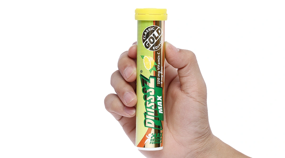 Plusssz Max Vitamin C Chanh Gold + Zinc tuýp 20 viên - 4