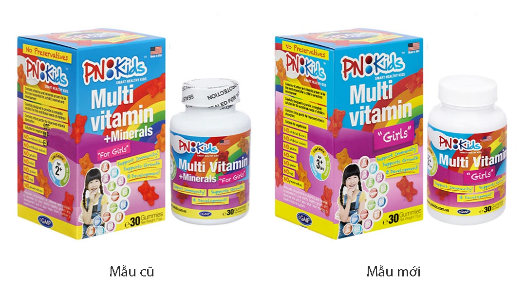 Pn Kids Multivitamin For Girls hộp 30viên - 