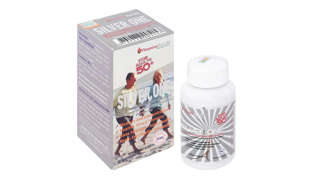 Viên Uống Bổ Sung Vitamin Forlife Silver One lọ 60 viên - 