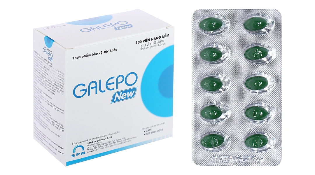 Galepo New hỗ trợ giảm khô, mỏi mắt hộp 100 viên - 