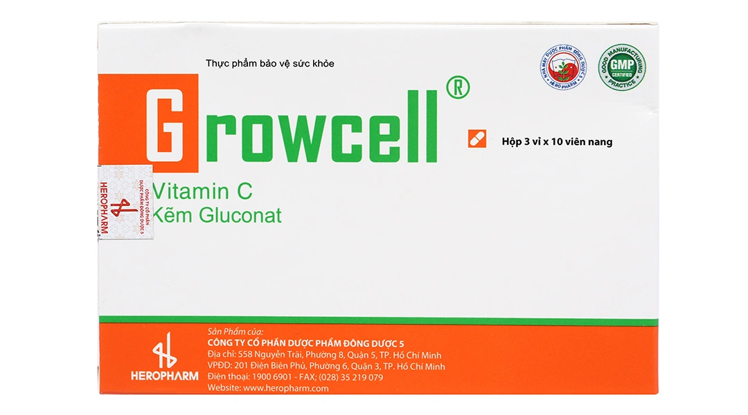 Growcell hỗ trợ tăng đề kháng hộp 30 viên - 1