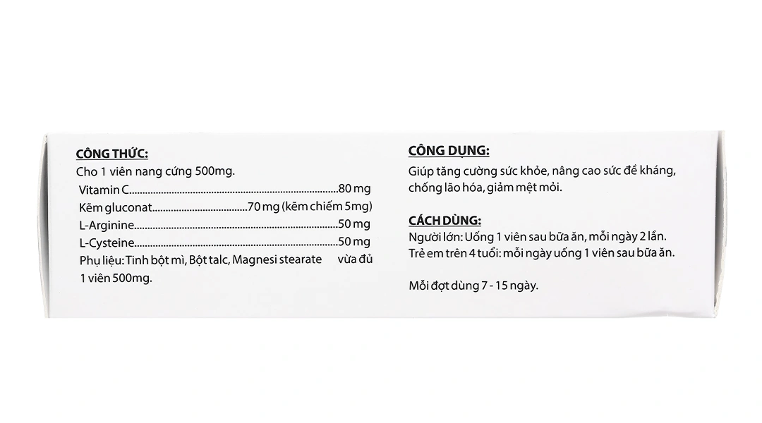 Growcell hỗ trợ tăng đề kháng hộp 30 viên - 4