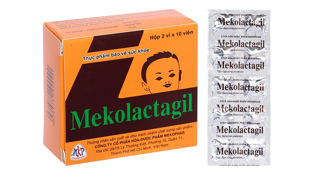 Mekolactagil hỗ trợ tăng tiết sữa hộp 20 viên. - 
