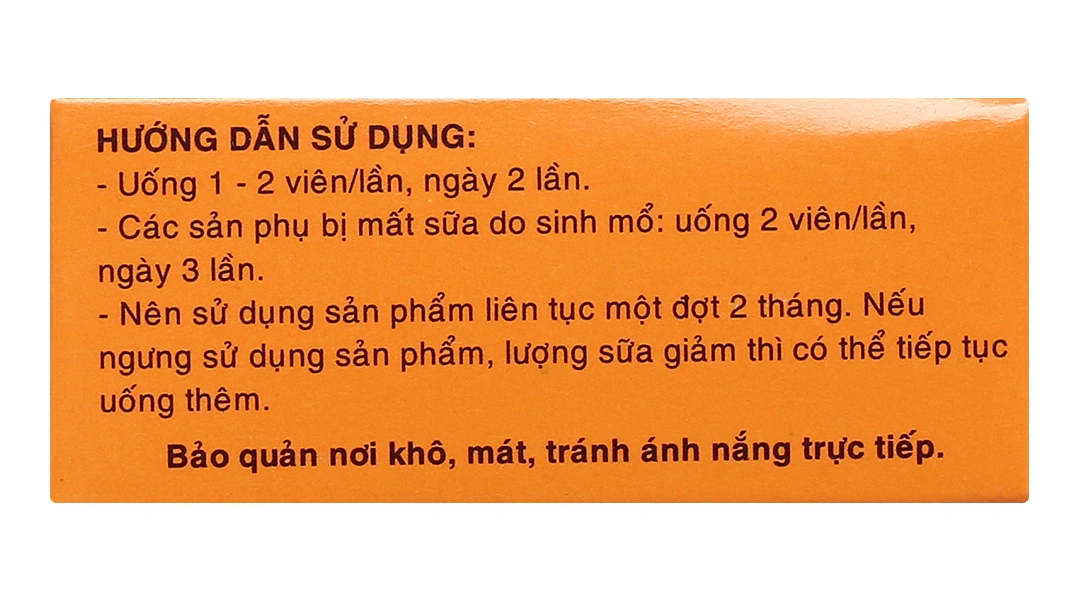 Mekolactagil hỗ trợ tăng tiết sữa hộp 20 viên. - 3