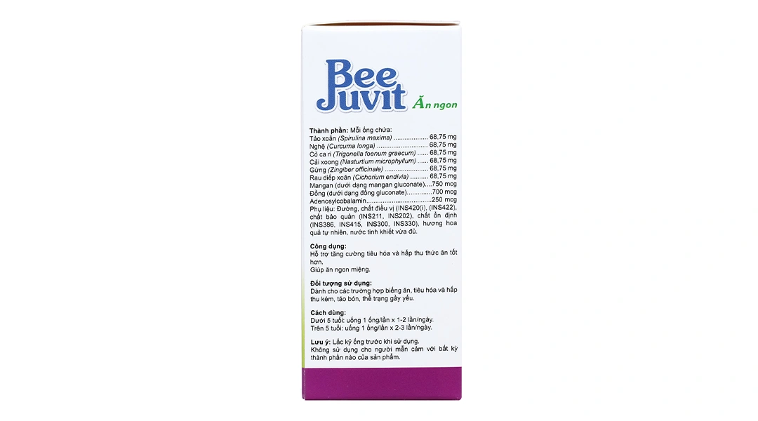 Beejuvit Ăn Ngon hộp 20 ống x 10ml - 3