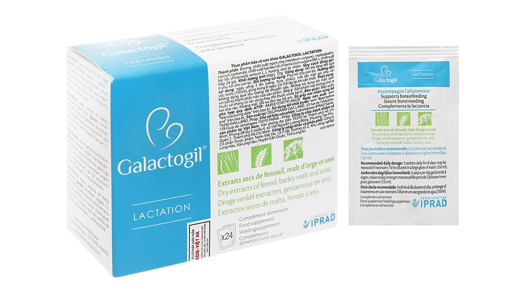Galactogil Lactation hộp 24 gói - 