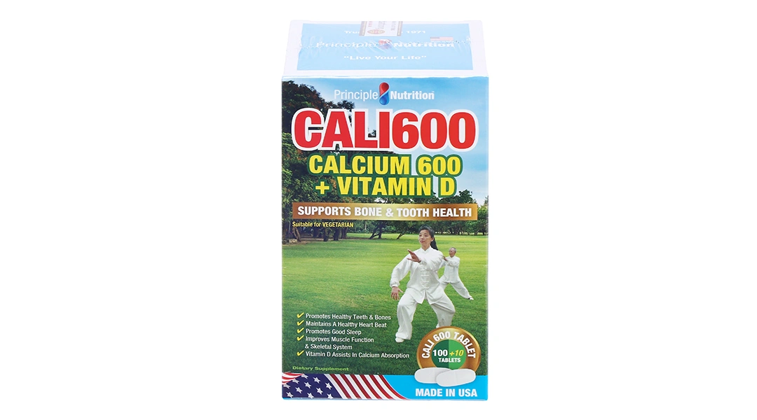 PN Cali 600 Calcium 600 + Vitamin D lọ 110 viên - 1