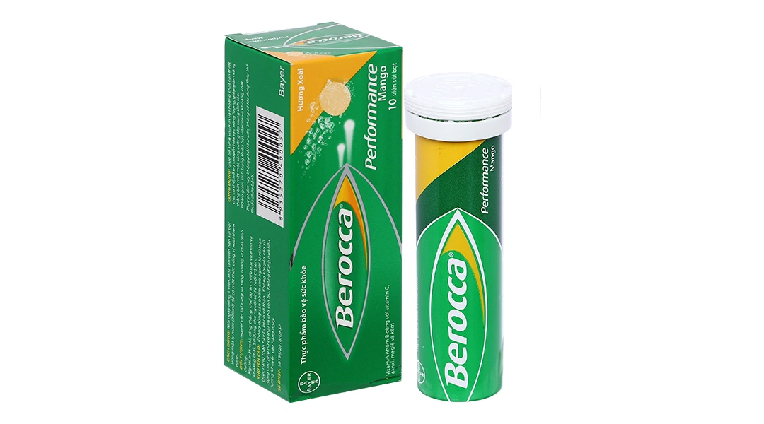 Berocca Performance Mango tuýp 10 viên - 