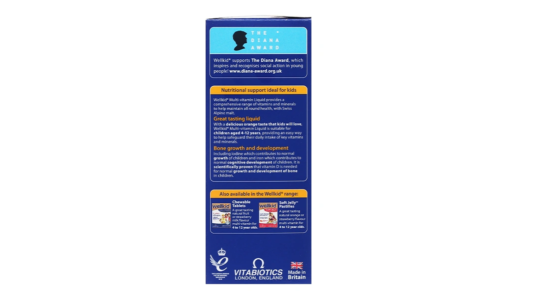 Vitabiotics Wellkid Multi-Vitamin Liquid chai 150ml - 3