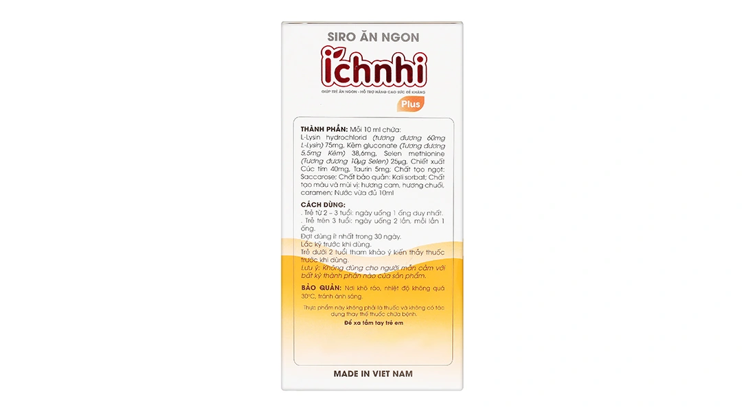 Siro Ăn Ngon Ích Nhi hộp 20 ống x 10ml - 3