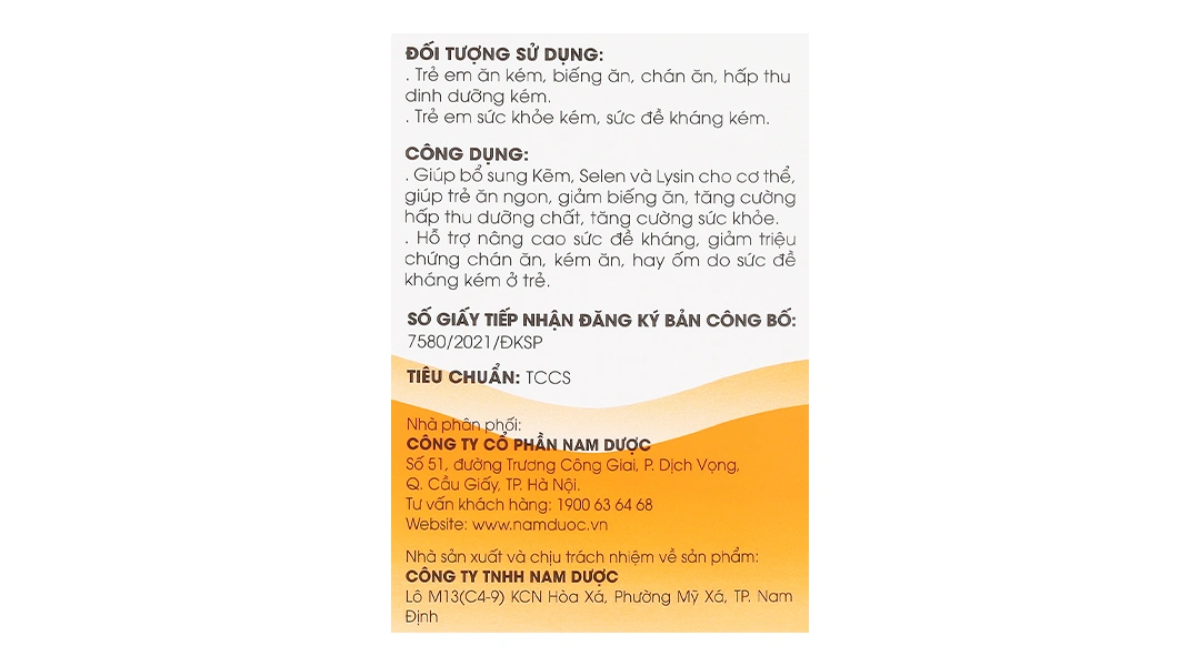 Siro Ăn Ngon Ích Nhi hộp 20 ống x 10ml - 5