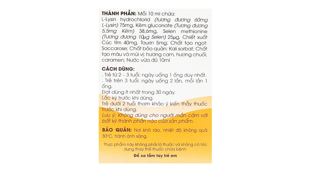Siro Ăn Ngon Ích Nhi hộp 20 ống x 10ml - 6