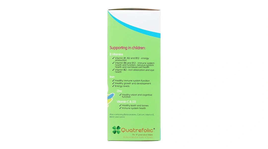 Brauer Kids Liquid Multivitamin With Iron chai 200ml - 3