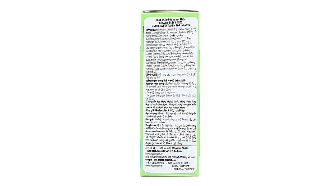 Brauer Baby & Kids Liquid Multivitamin For Infants hỗ trợ tăng cường sức khỏe chai 45ml - 1