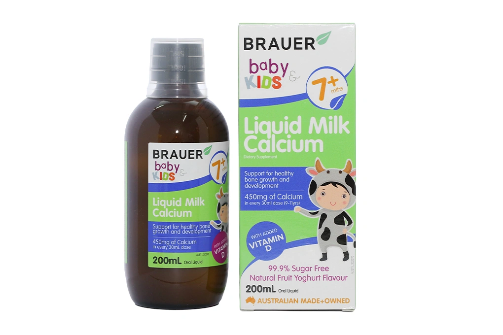 Brauer Baby & Kids Liquid Milk Calcium chai 200Ml - 