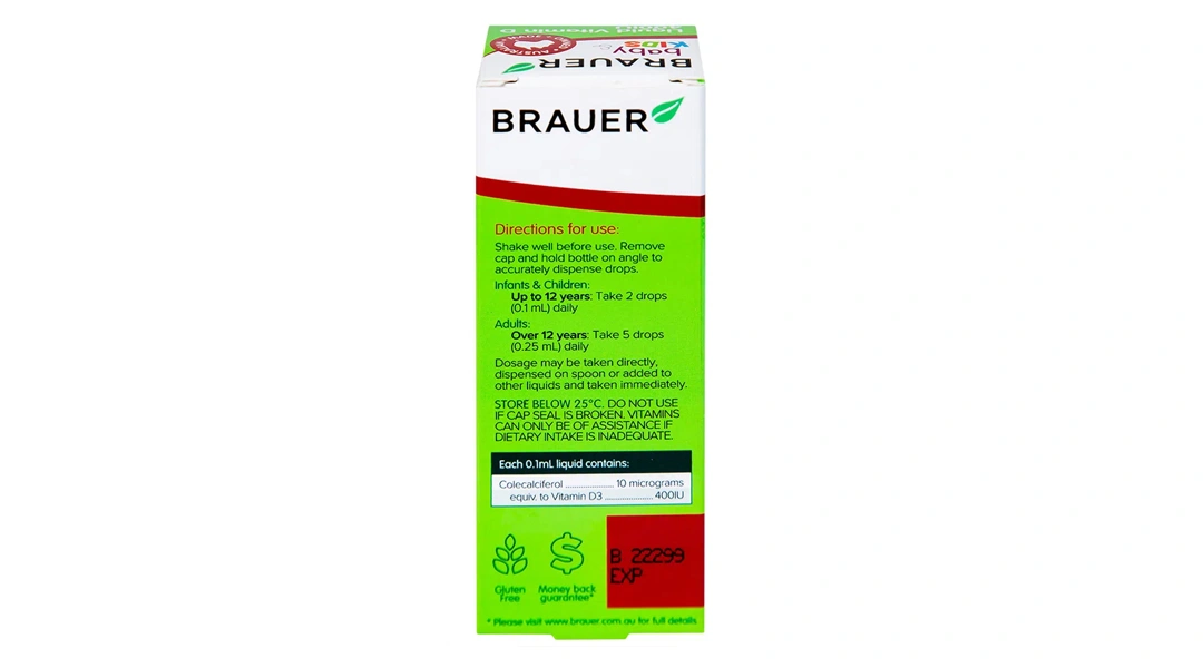 Brauer Baby & Kids Liquid Vitamin D 400IU chai 10ml - 3