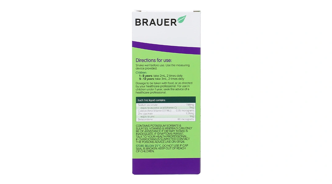 Thực phẩm bảo vệ sức khỏe Brauer Kids Liquid Zinc - 7