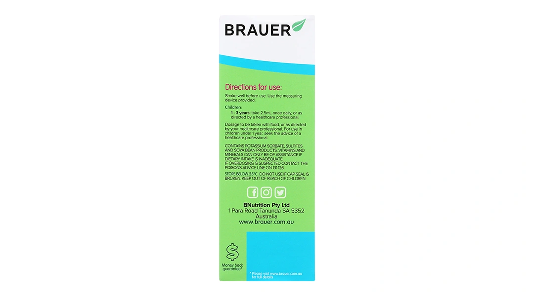 Brauer Baby & Kids Liquid Multivitamin For Toddlers chai 100ml - 1