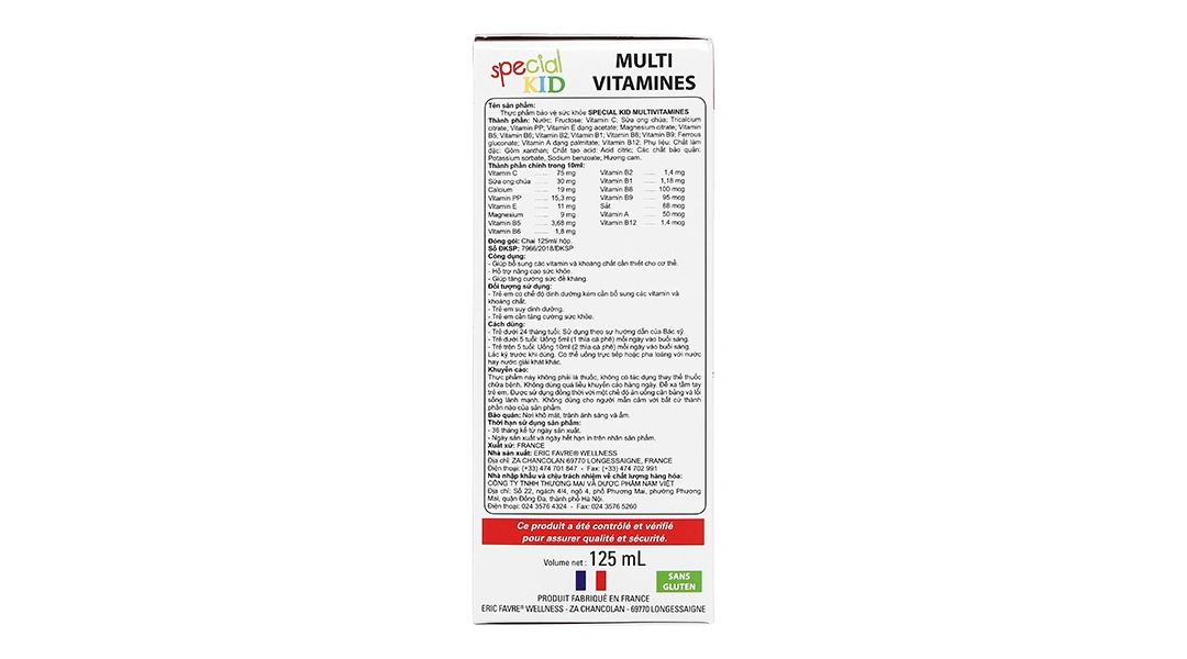 Special Kid Multivitamines chai 125ml - 2