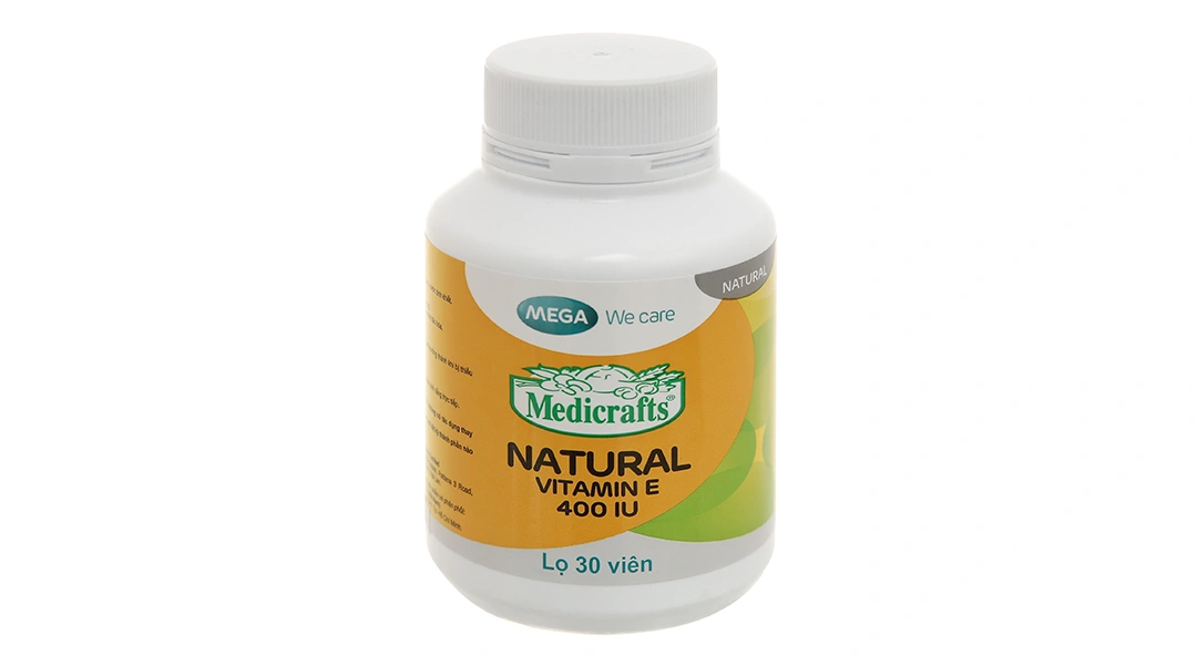 Medicrafts Natural Vitamin E 400 lọ 30 viên - 