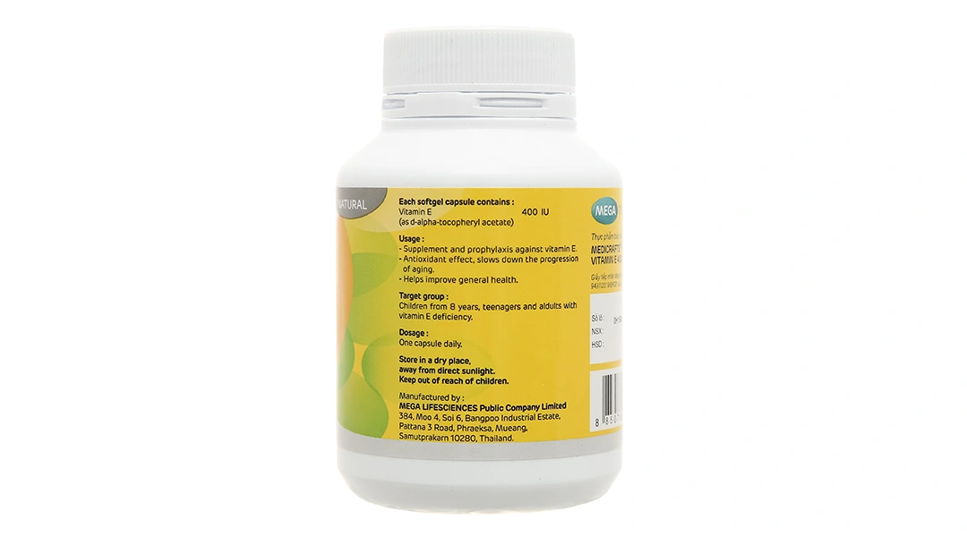 Medicrafts Natural Vitamin E 400 lọ 30 viên - 1