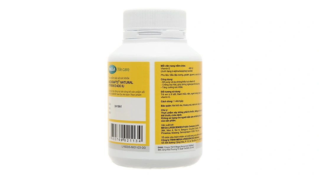 Medicrafts Natural Vitamin E 400 lọ 30 viên - 2