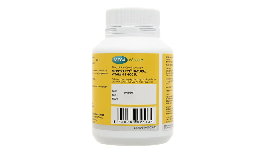 Medicrafts Natural Vitamin E 400 lọ 30 viên - 3
