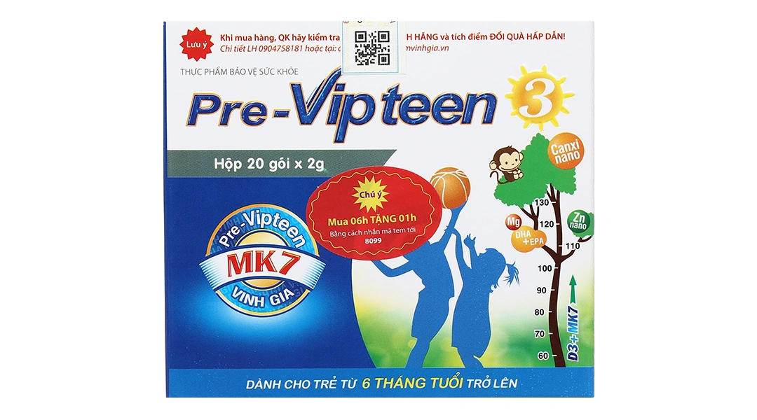 Pre Vipteen 3 hộp 20 gói - 1