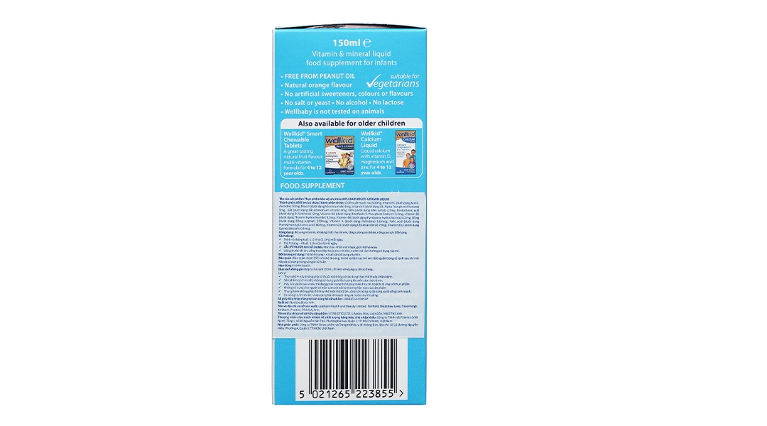 Vitabiotics Wellbaby Multi-Vitamin Liquid chai 150ml - 3