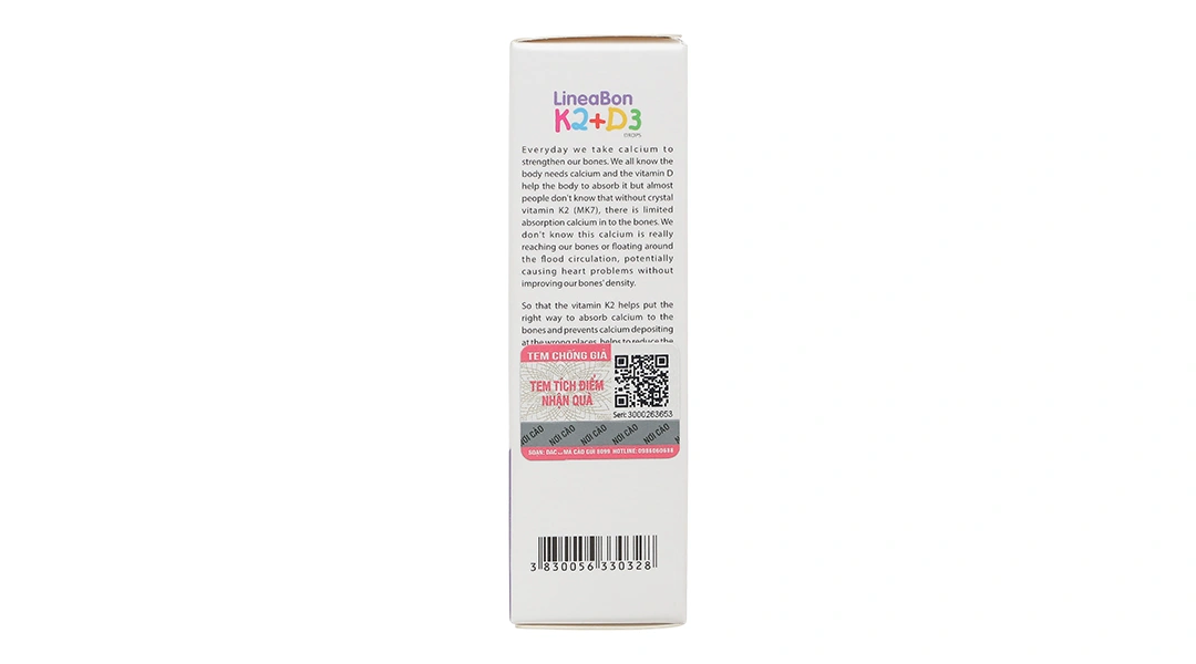 LineaBon K2 + D3 hỗ trợ giảm nguy cơ loãng xương chai 10ml - 14