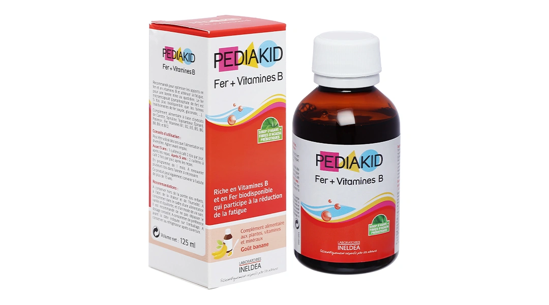 Pediakid Fer + Vitamines B chai 125ml - 