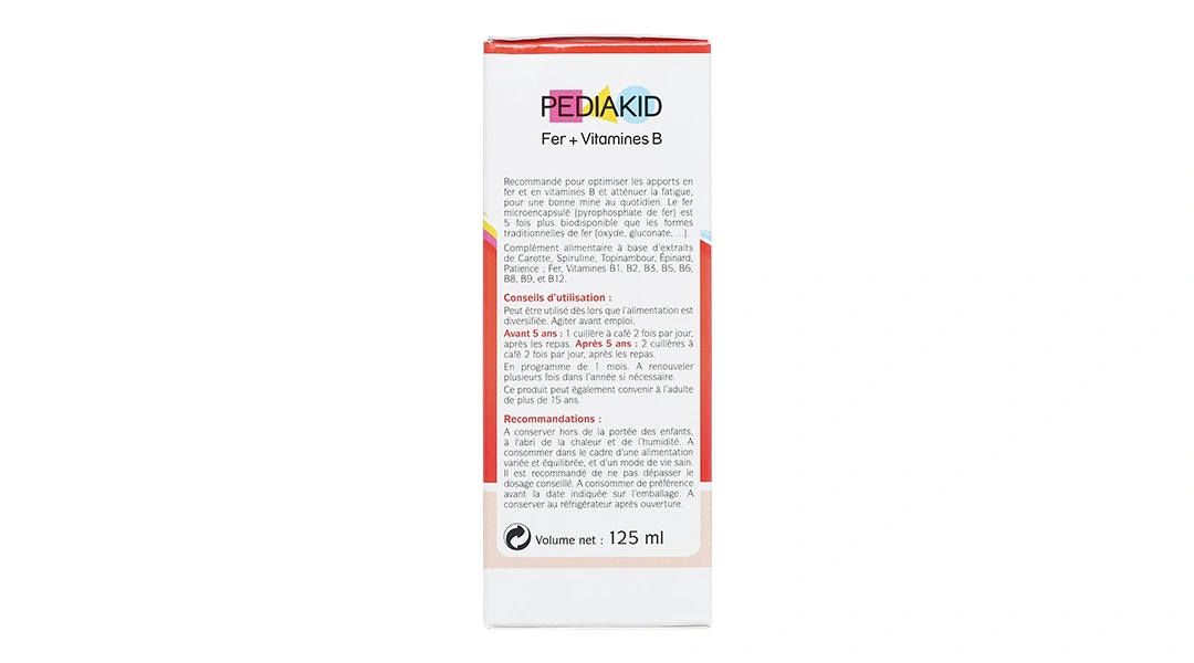 Pediakid Fer + Vitamines B chai 125ml - 3