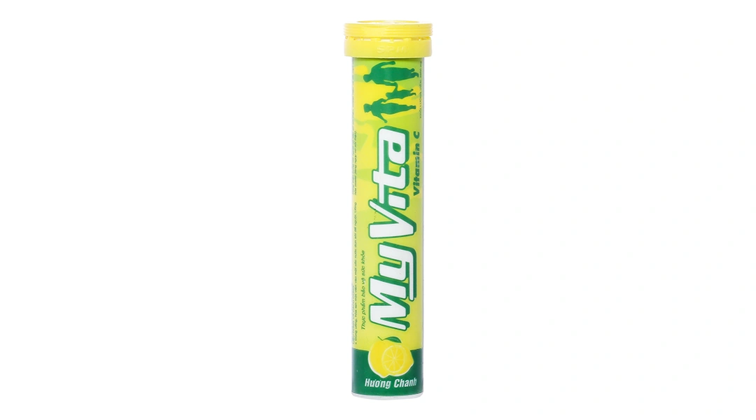 Myvita Vitamin C Vị Chanh  tuýp 20 viên - 