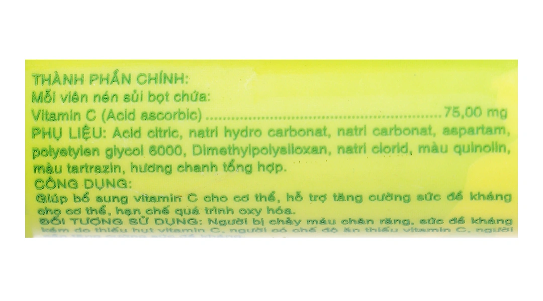 Myvita Vitamin C Vị Chanh  tuýp 20 viên - 3