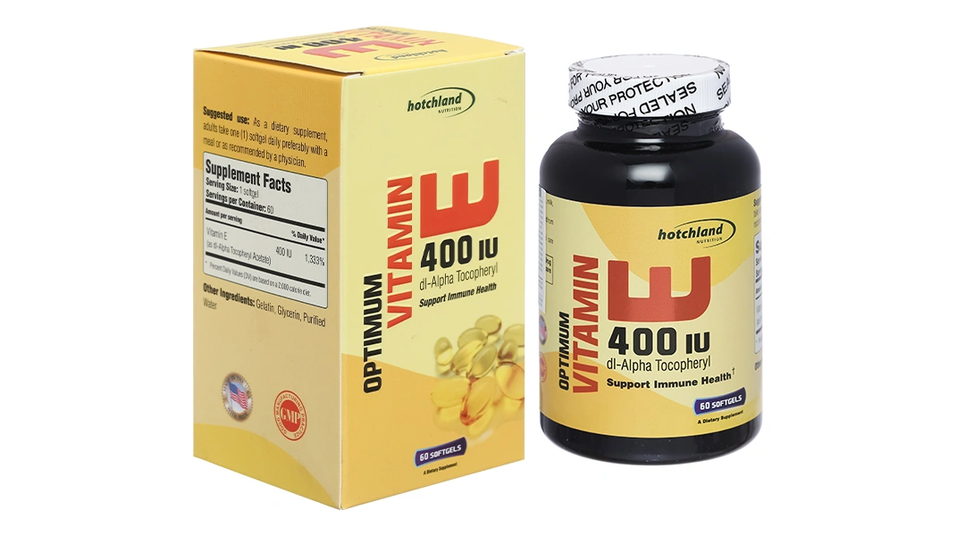 Mega Optimum Vitamin E 400Iu hộp 60 viên - 