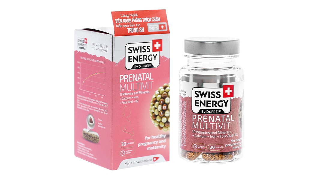 Swiss Energy Prenatal Multivit lọ 30 viên - 