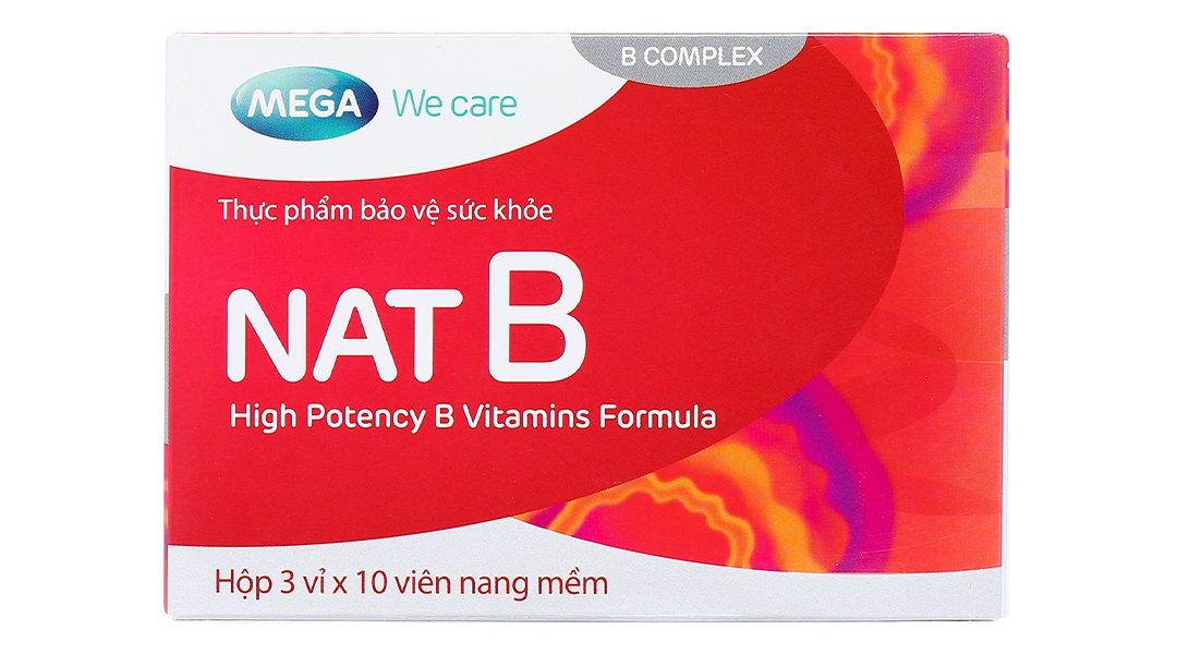 Mega We Care Nat B bổ sung vitamin nhóm B hộp 30 viên - 1