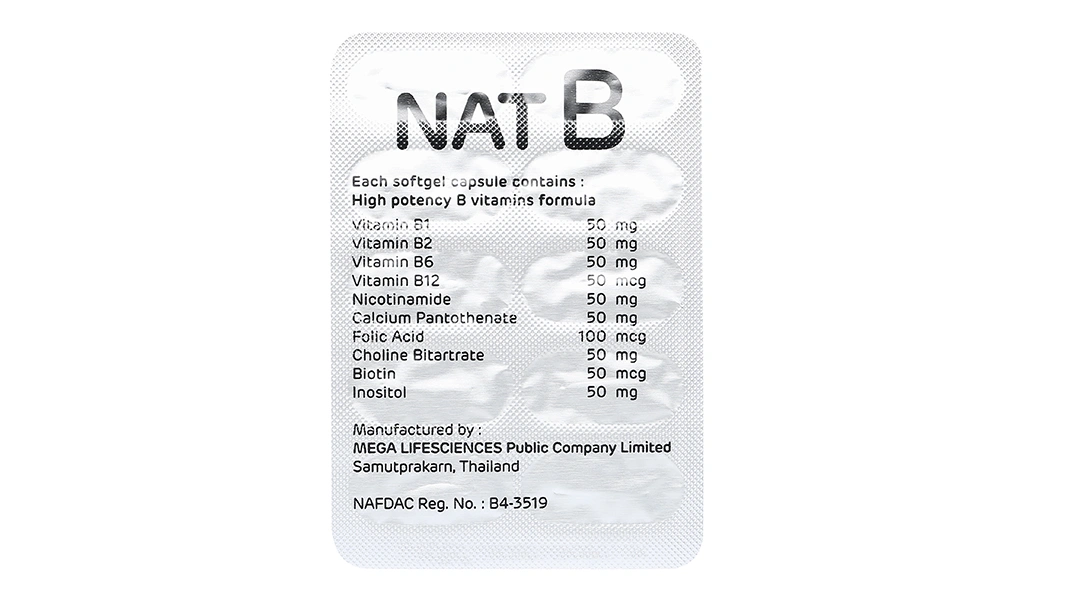 Mega We Care Nat B bổ sung vitamin nhóm B hộp 30 viên - 5