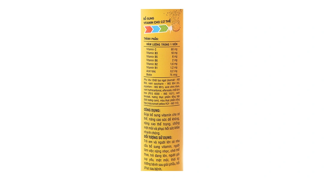 Viên sủi Bocalex Multi tuýp 20 viên - 3