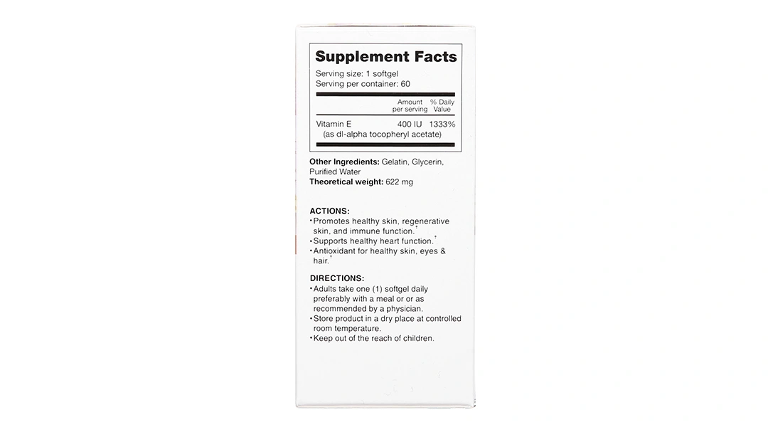 Viên Uống Vitamin E Anti Aging Support Drlife hộp 60 viên - 3