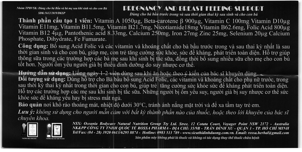 Healthy Golden Pregnancy And Breast Feeding Support hộp 30 viên - 5
