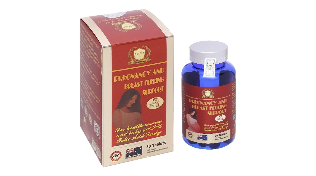 Healthy Golden Pregnancy And Breast Feeding Support hộp 30 viên - 